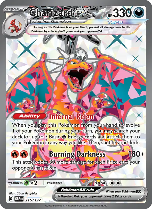 Charizard ex, Obsidian Flames 215