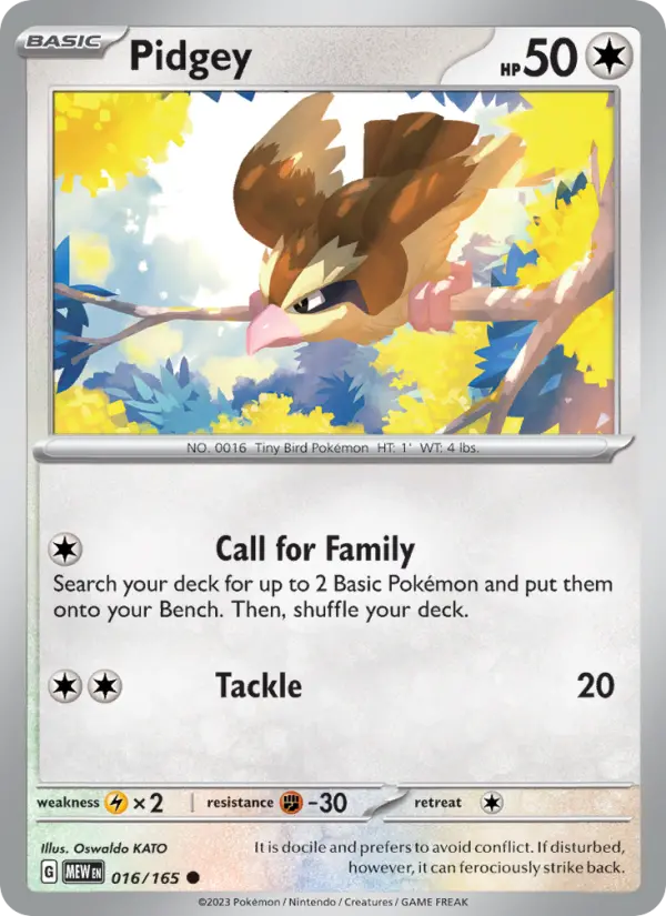 Pidgey, 151 016