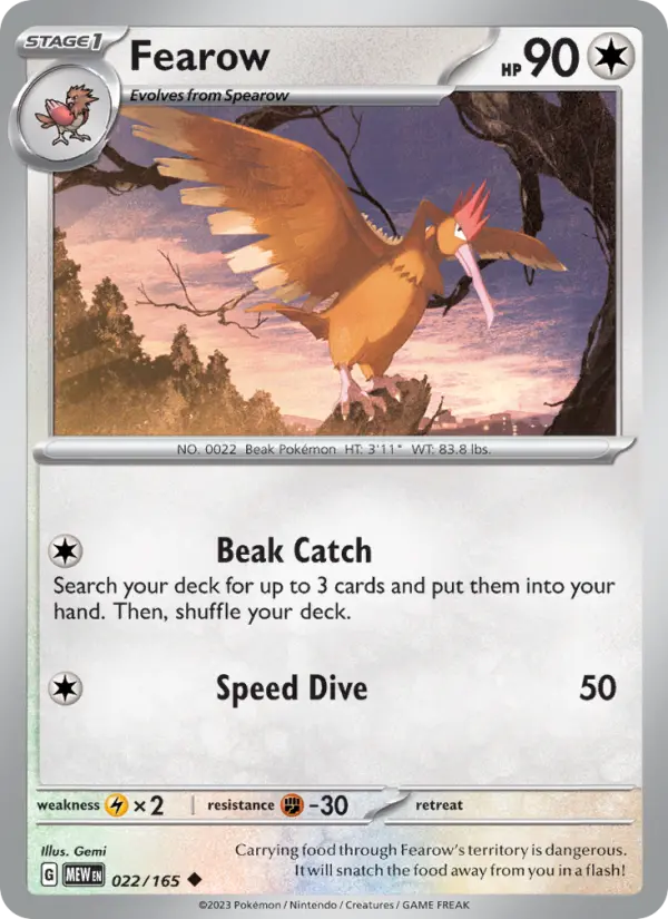 Fearow, 151 022