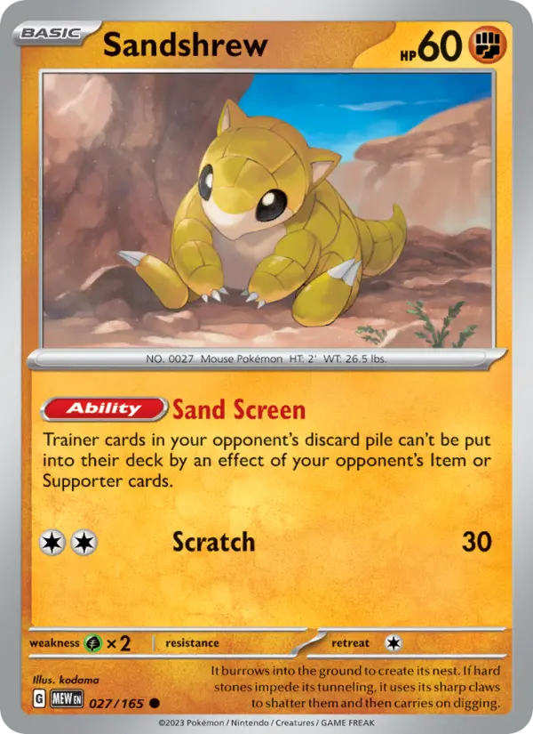 Sandshrew, 151 027