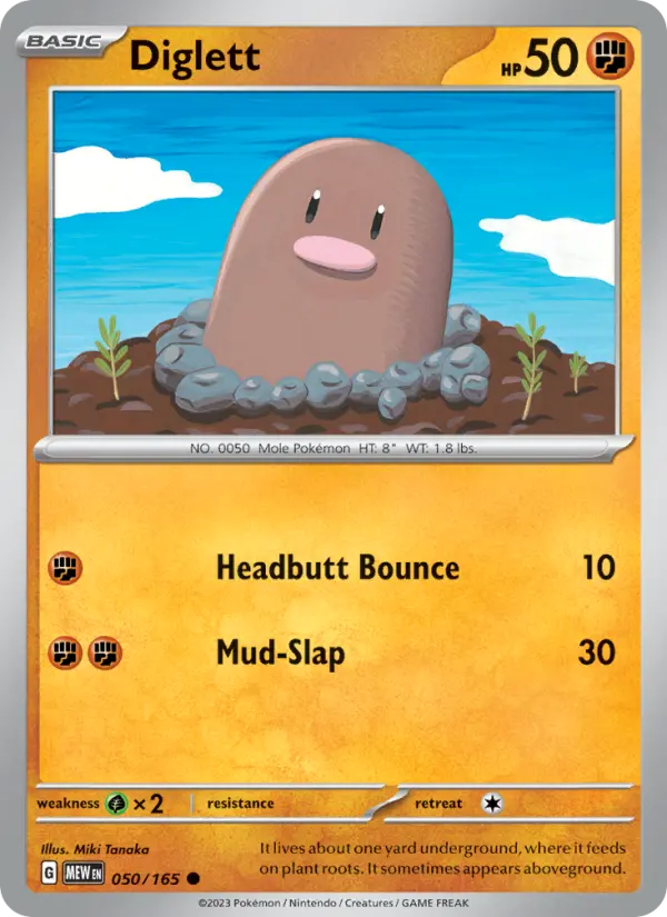 Diglett, 151 050