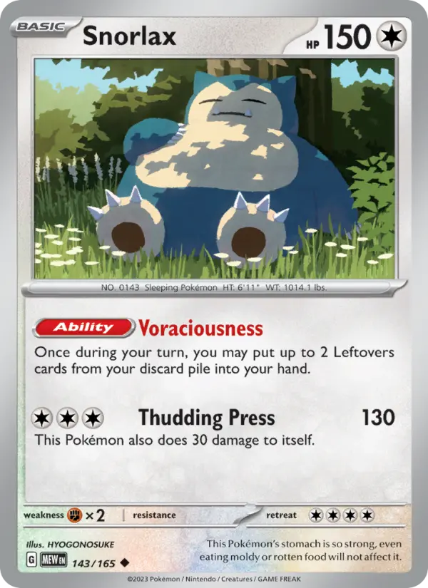 Snorlax, 151 143