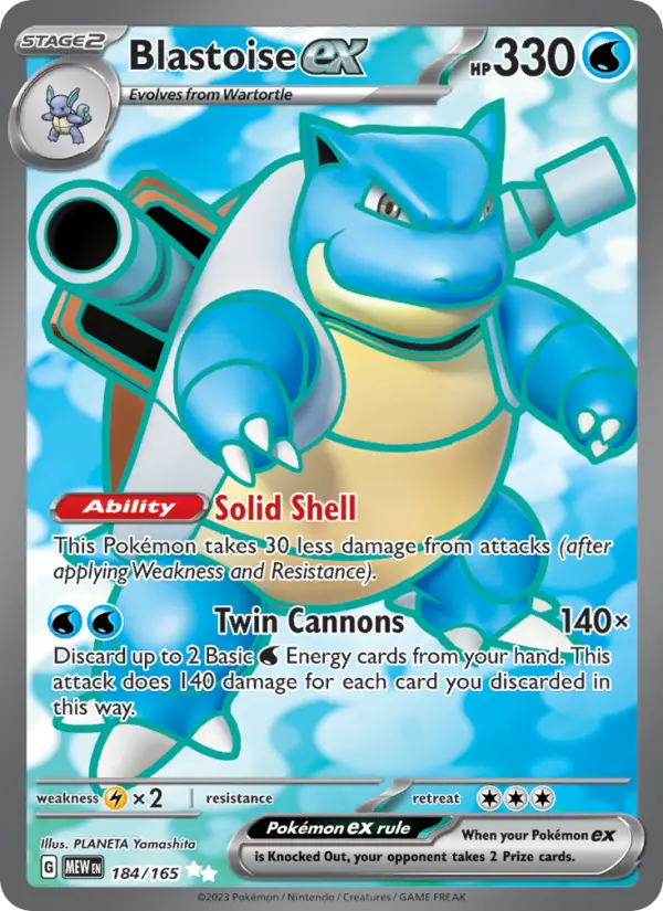 Blastoise ex, 151 184