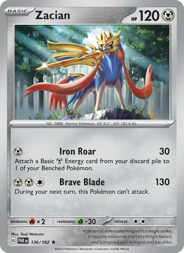 Zacian, Paradox Rift 136
