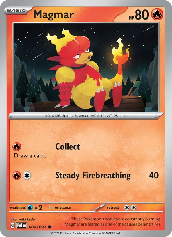 Magmar, Paldean Fates 009