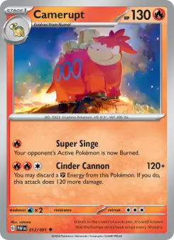 Camerupt, Paldean Fates 012