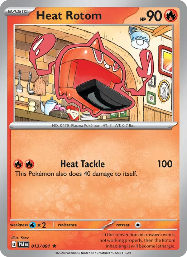 Heat Rotom, Paldean Fates 013