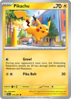 Pikachu, Paldean Fates 018