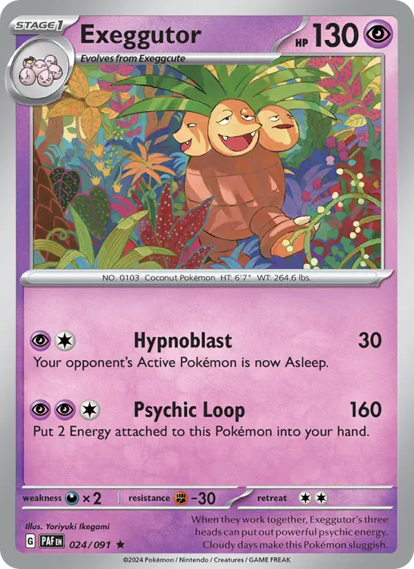 Exeggutor, Paldean Fates 024