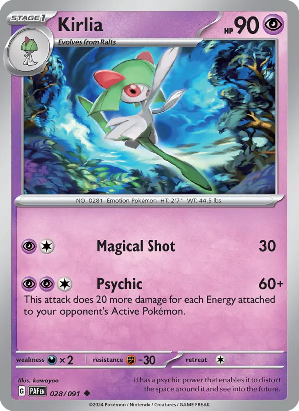 Kirlia, Paldean Fates 028