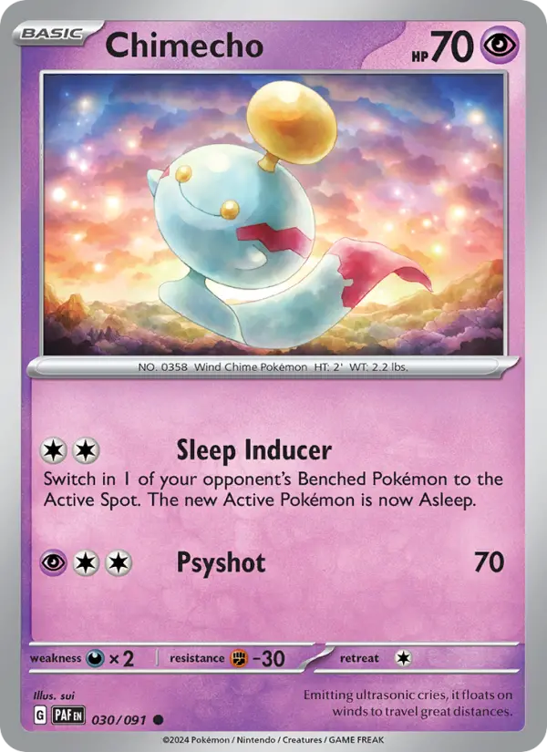 Chimecho, Paldean Fates 030