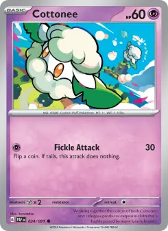Cottonee, Paldean Fates 034