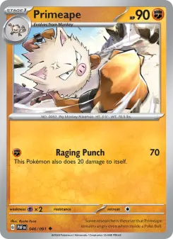 Primeape, Paldean Fates 046