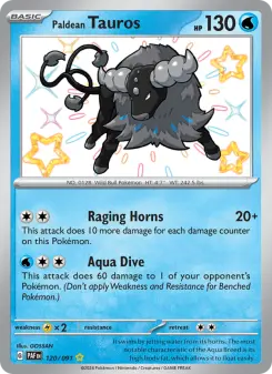 Paldean Tauros, Paldean Fates 120