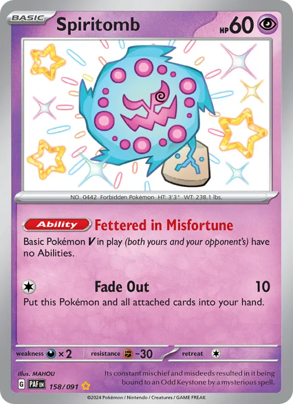 Spiritomb, Paldean Fates 158