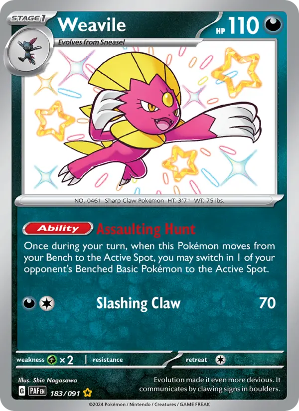 Weavile, Paldean Fates 183