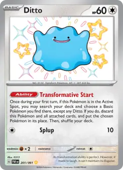 Ditto, Paldean Fates 201