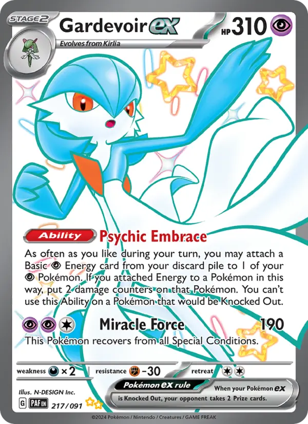 Gardevoir ex, Paldean Fates 217