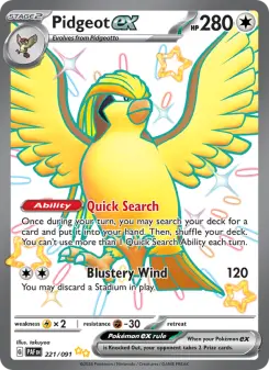 Pidgeot ex, Paldean Fates 221