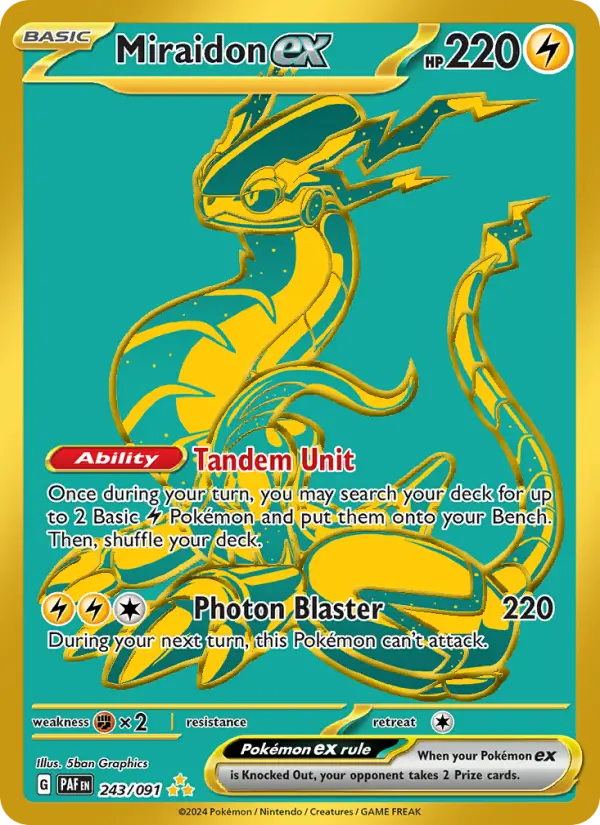 Miraidon ex, Paldean Fates 243