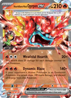 Hearthflame Mask Ogerpon ex, Twilight Masquerade 040