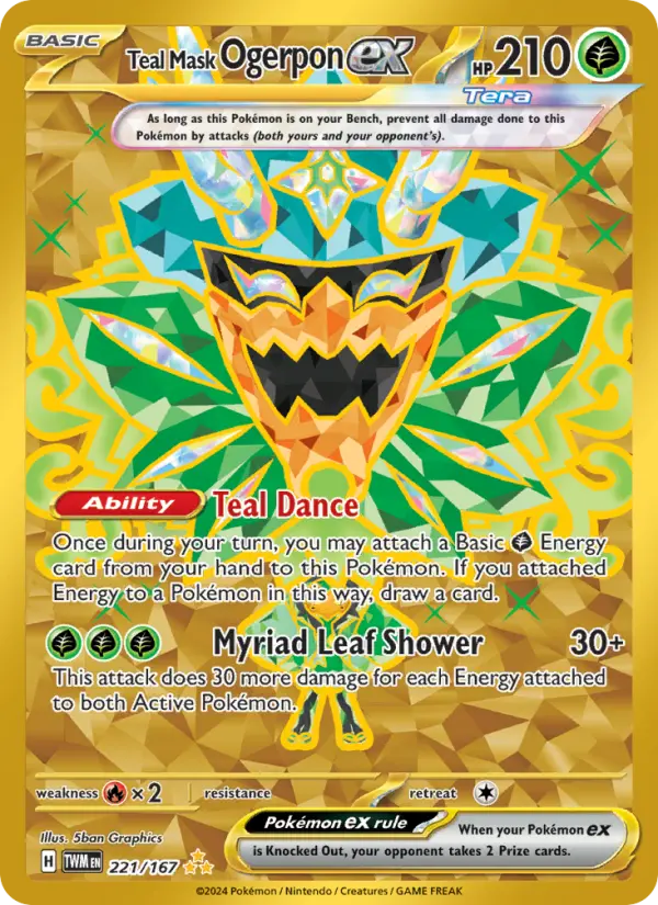 Teal Mask Ogerpon ex, Twilight Masquerade 221