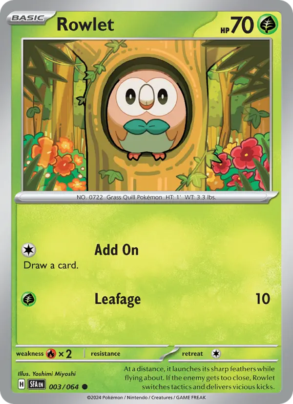 Rowlet, Shrouded Fable 003