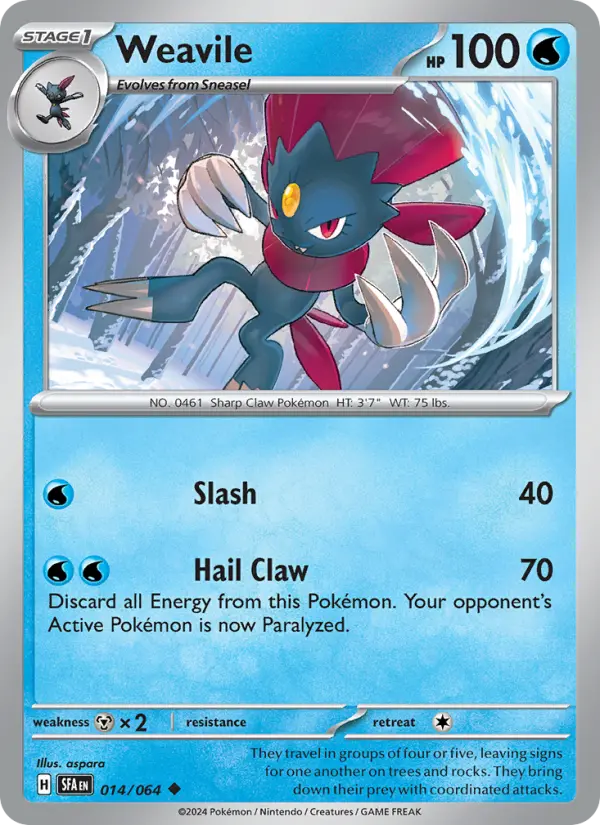 Weavile, Shrouded Fable 014