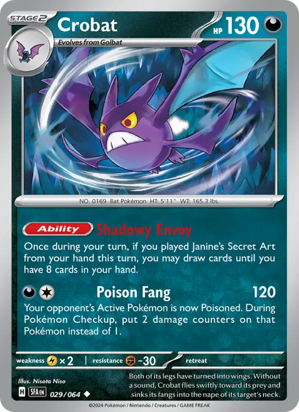 Crobat, Shrouded Fable 029