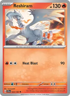 Reshiram, Stellar Crown 022
