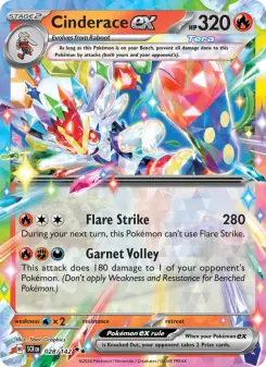 Cinderace ex, Stellar Crown 028
