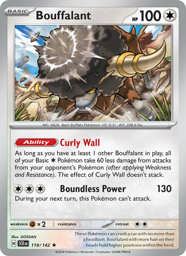Bouffalant, Stellar Crown 119