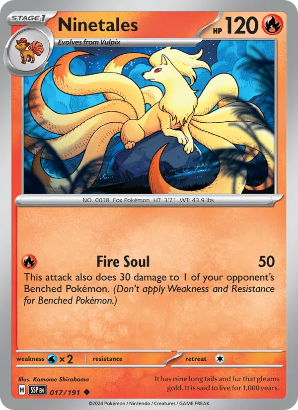 Ninetales, Surging Sparks 017