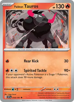Paldean Tauros, Surging Sparks 018