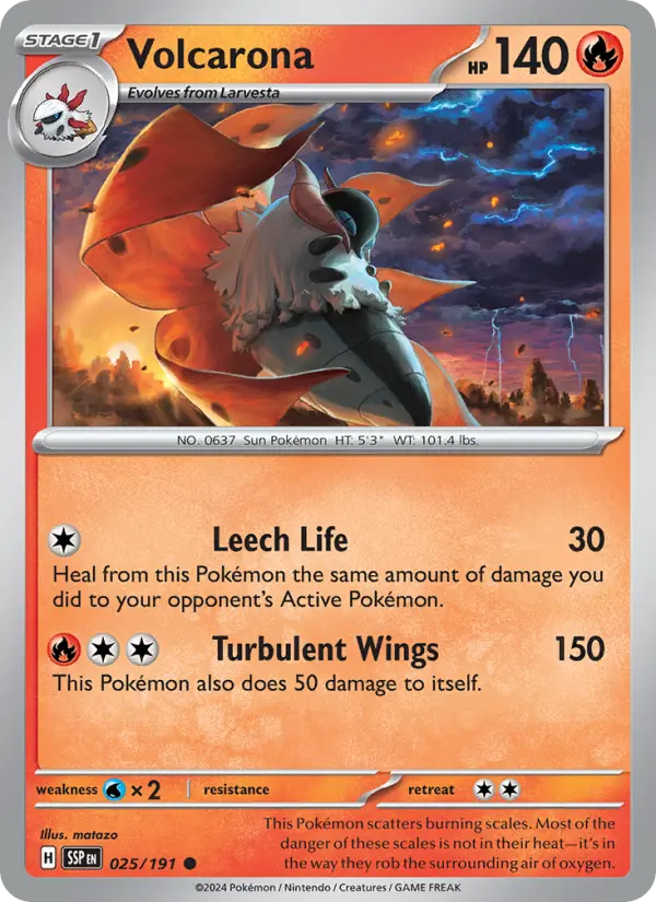 Volcarona, Surging Sparks 025