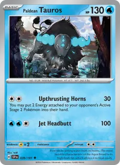Paldean Tauros, Surging Sparks 039