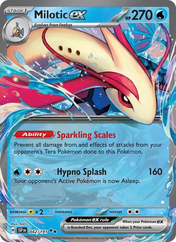 Milotic ex, Surging Sparks 042