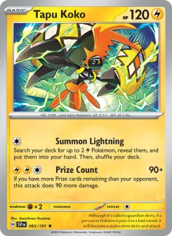 Tapu Koko, Surging Sparks 065