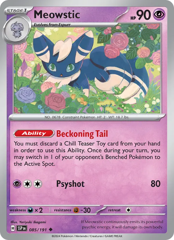 Meowstic, Surging Sparks 085