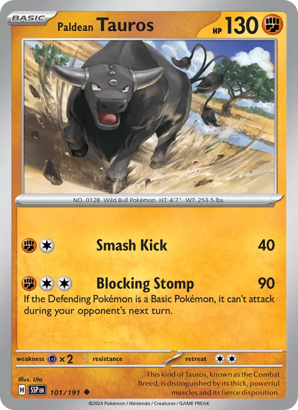 Paldean Tauros, Surging Sparks 101
