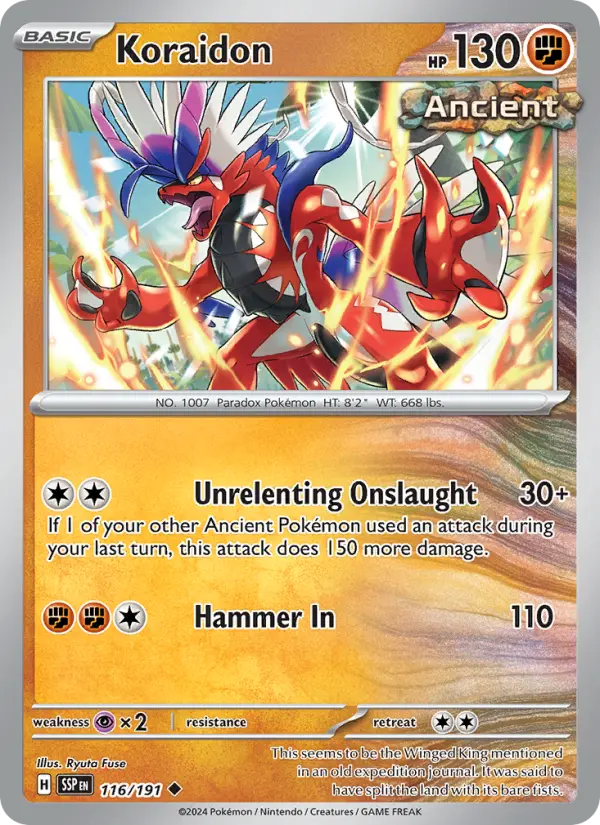 Koraidon, Surging Sparks 116