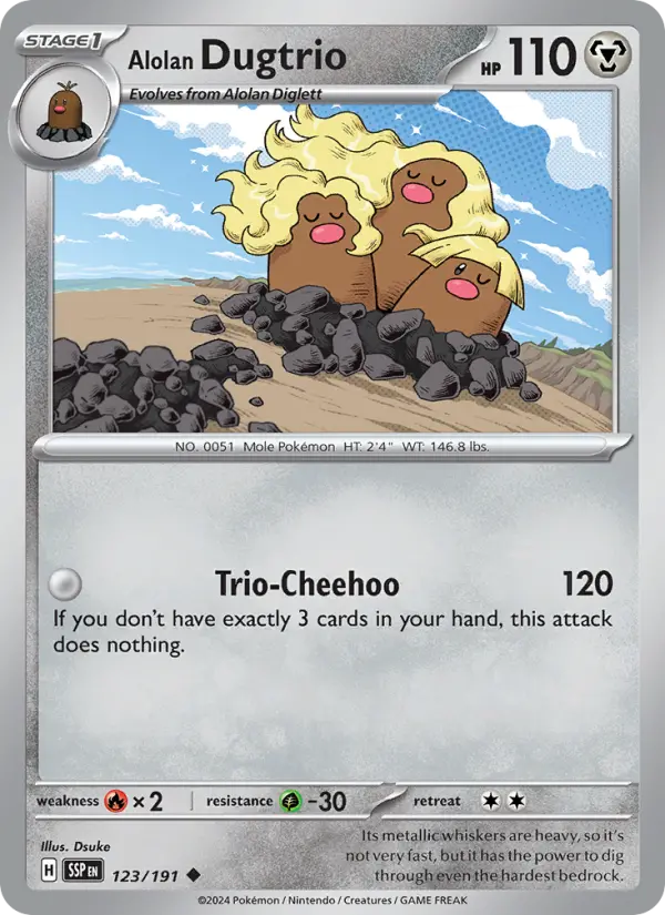 Alolan Dugtrio, Surging Sparks 123