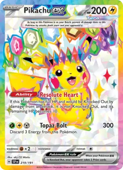 Pikachu ex, Surging Sparks 219