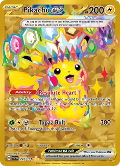 Pikachu ex, Surging Sparks 247