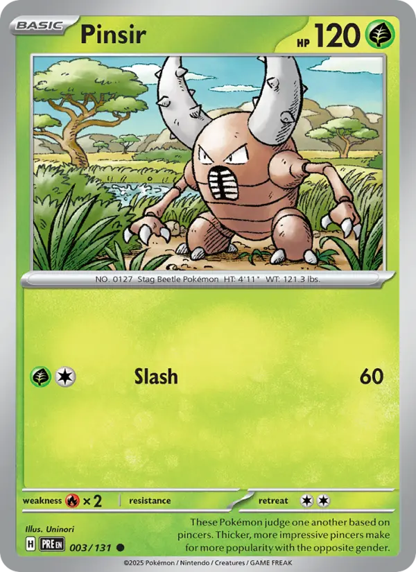 Pinsir, Prismatic Evolutions 003