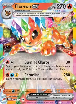 Flareon ex, Prismatic Evolutions 014