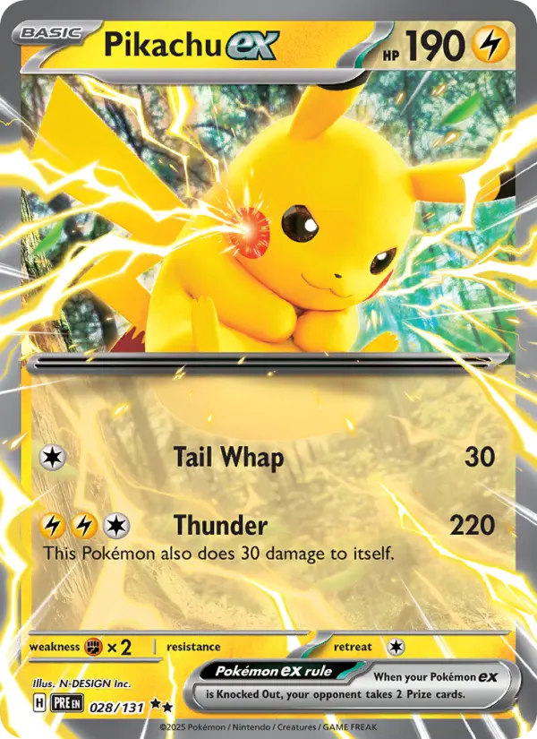 Pikachu ex, Prismatic Evolutions 028