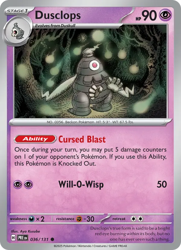 Dusclops, Prismatic Evolutions 036