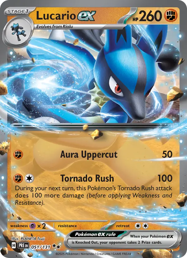 Lucario ex, Prismatic Evolutions 051