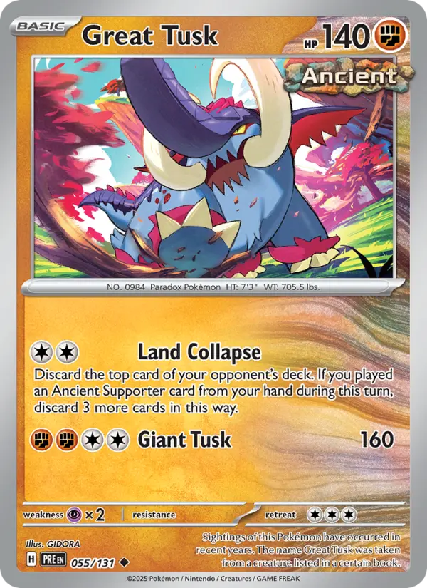 Great Tusk, Prismatic Evolutions 055
